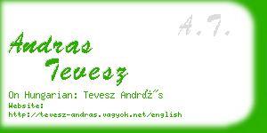 andras tevesz business card